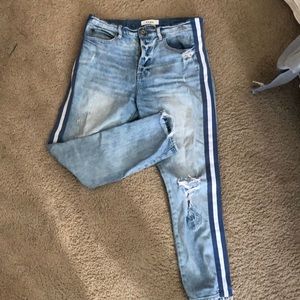 Pistols tuxedo stripe jeans 28